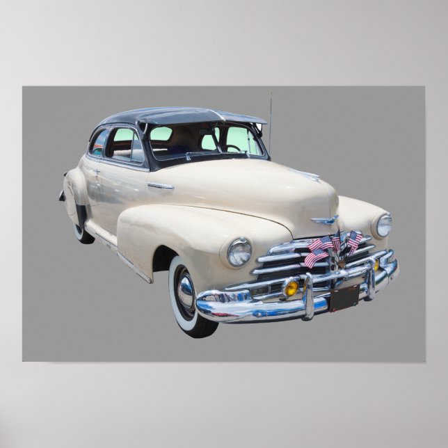 Póster Chevrolet Fleetmaster Antique Car 1948 (Frente)
