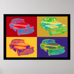 Póster Chevrolet Fleetmaster Antique Car Pop Art 1948