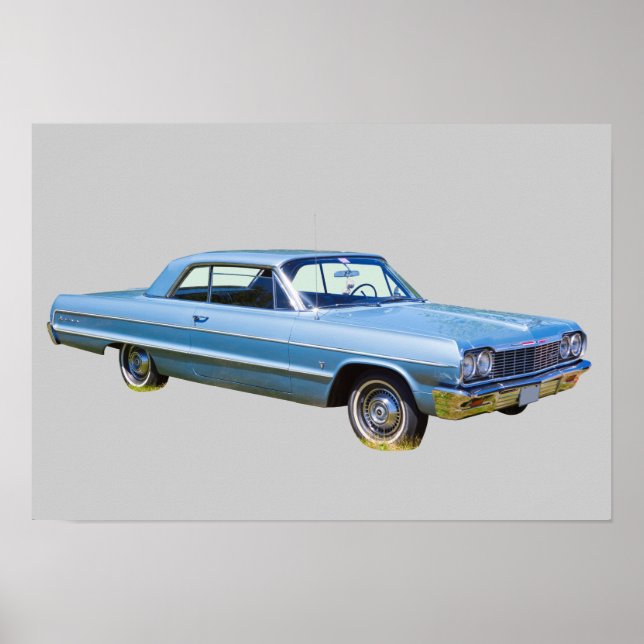 Póster Chevrolet Impala Antique Car 1964 (Frente)