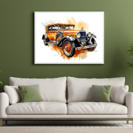 Póster Chevrolet Vintage Car Timeless Automobic