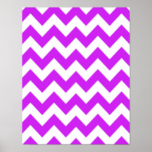 Póster Chevron Audaz Púrpura