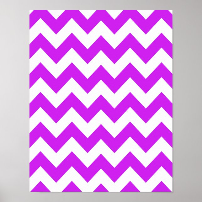 Póster Chevron Audaz Púrpura (Frente)