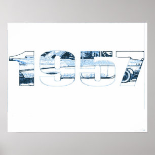 Póster Chevy 1957