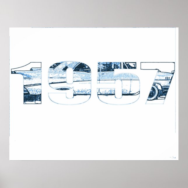 Póster Chevy 1957 (Frente)