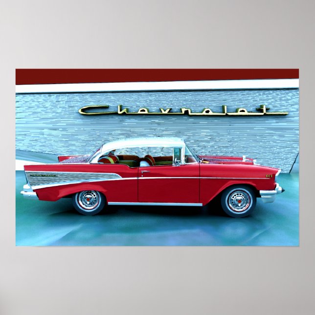 Póster Chevy 1957 (Frente)