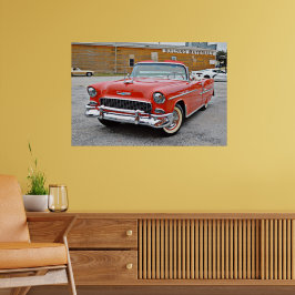 Póster Chevy Bel Air Classic Car Poster