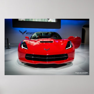 Póster Chevy Corvette Stingray