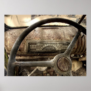 PÓSTER CHEVY TRUCK DASH 1946