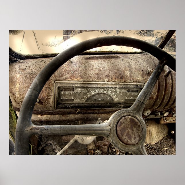 PÓSTER CHEVY TRUCK DASH 1946 (Frente)