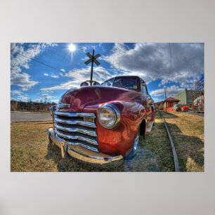 Póster Chevy Truck de principios de los 50