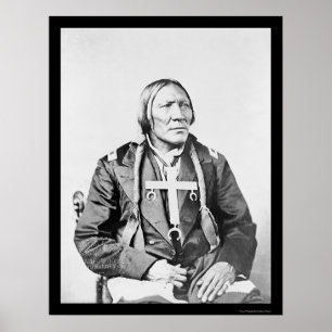 Póster Cheyenne Indian Little Robe 1870