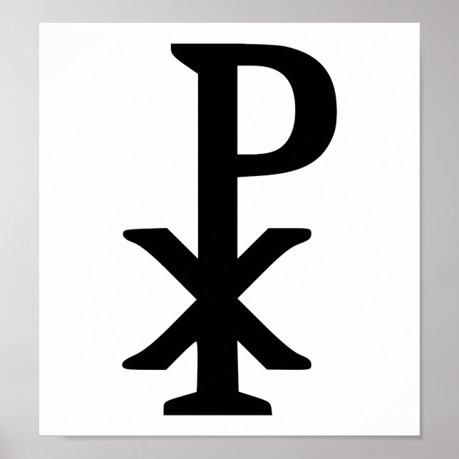 Póster Chi rho - Jesús (Frente)