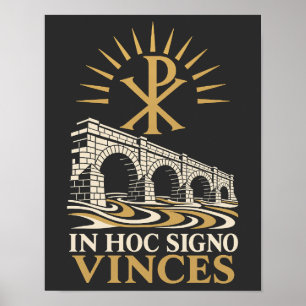 Póster Chi Rho Puente Milvio In Hoc Signo Vinces
