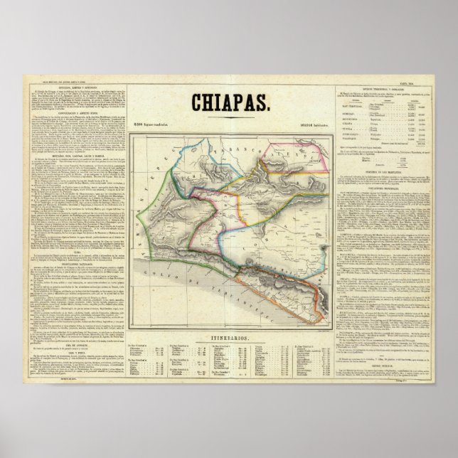 Póster Chiapas, México (Frente)