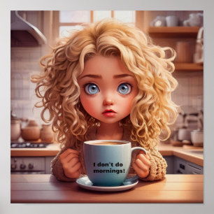 Póster Chibi Art no hago mañanas