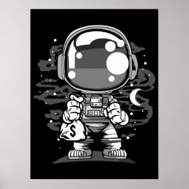 Póster Chibi astronauta
