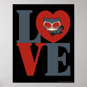 Póster Chibi Catwoman LOVE