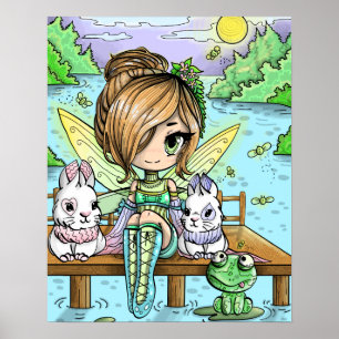 Póster Chibi Chica Fairy Poster