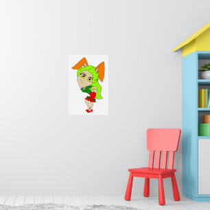 Póster chibi conejita