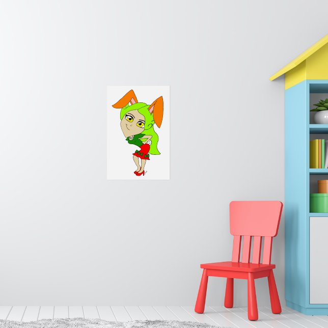 Póster chibi conejita (Guardería 1)