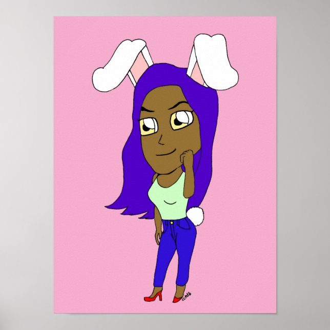 Póster Chibi conejita (Frente)