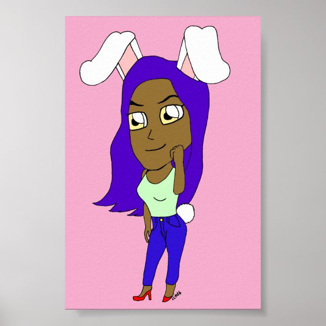 Póster Chibi conejita (Frente)