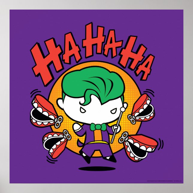 Póster Chibi Joker Con Toy Teeth (Frente)