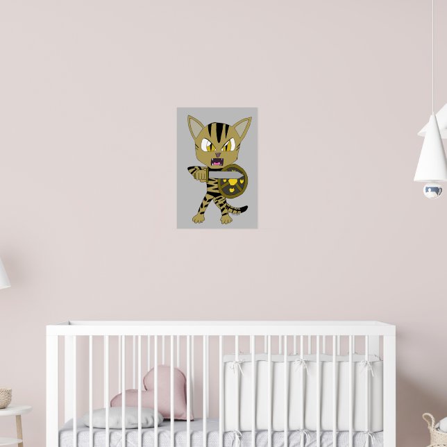 Póster Chibi Warrior Cat (Guardería 2)