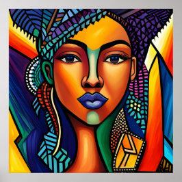 Póster Chic Afro Queen