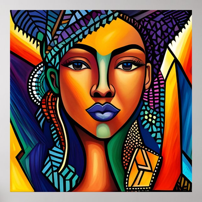 Póster Chic Afro Queen (Frente)
