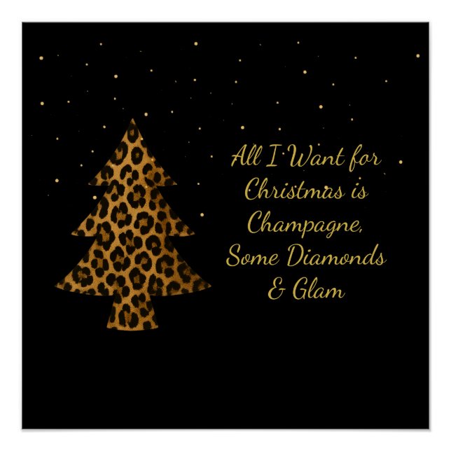 Póster Chic and Glamorous Christmas Design (Anverso)