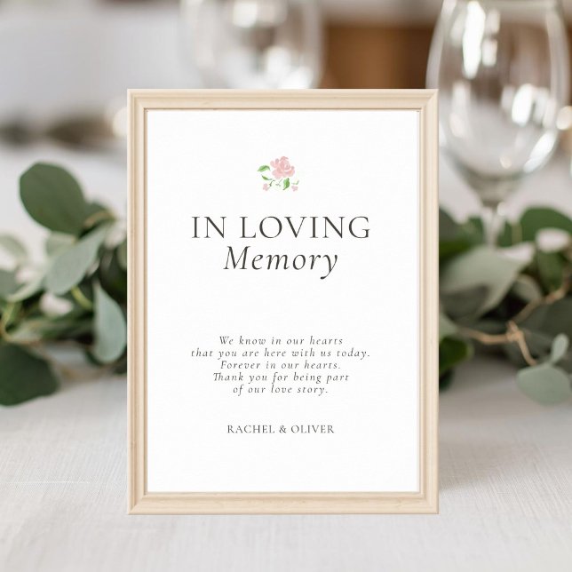 Póster Chic de Boda en Memoria | Blanco (Subido por el creador)