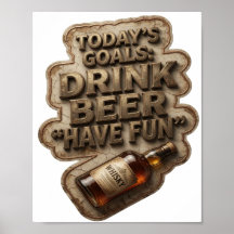 Chic METAS DE HOY BEBER CERVEZA DIVERTIRSE