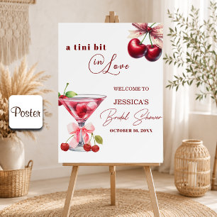 Póster Chic Tini Bit enamorada Cherry Martini Despedida d
