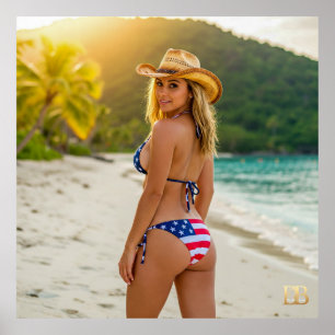 Póster CHICA 33 de Sueño de Estados Unidos