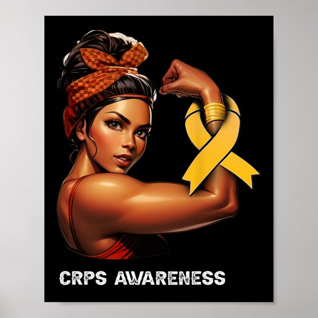 Póster Chica Afro Inquebrantable Conciencia de Crps  (Frente)
