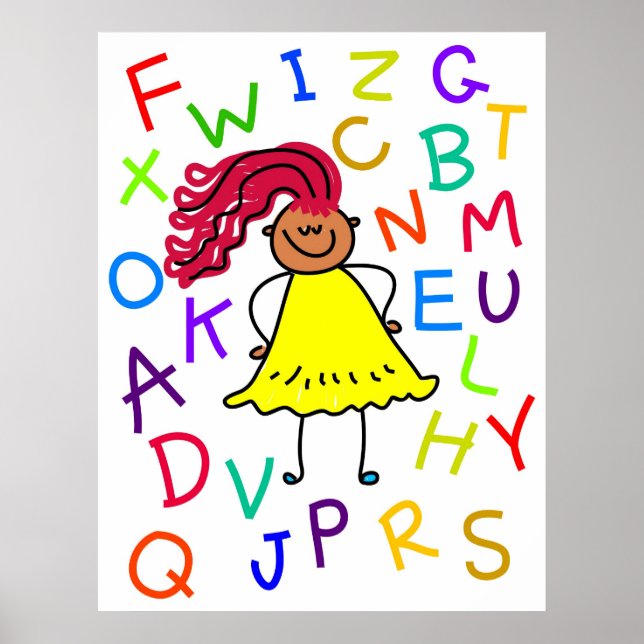 Póster Chica Alphabet (Frente)