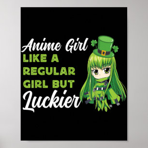 Póster Chica Anime Como Una Chica Regular Pero Con Más Su