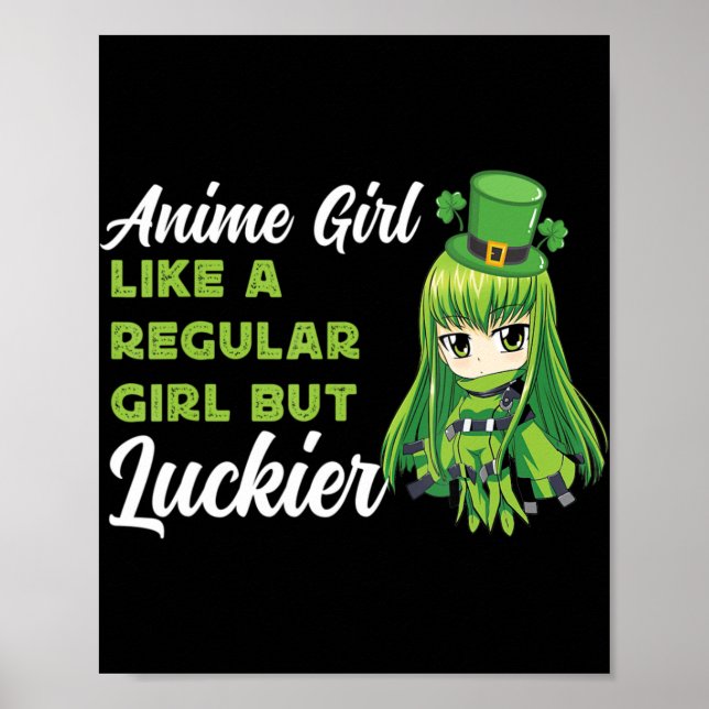 Póster Chica Anime Como Una Chica Regular Pero Con Más Su (Frente)