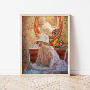 Póster Chica ante un espejo   Frederick Carl Frieseke