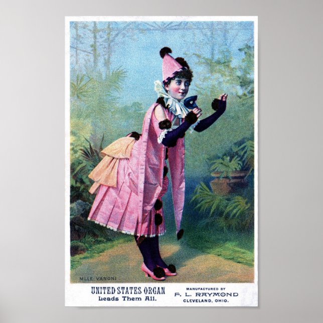 Póster Chica Antiguo de Masquerade (Frente)