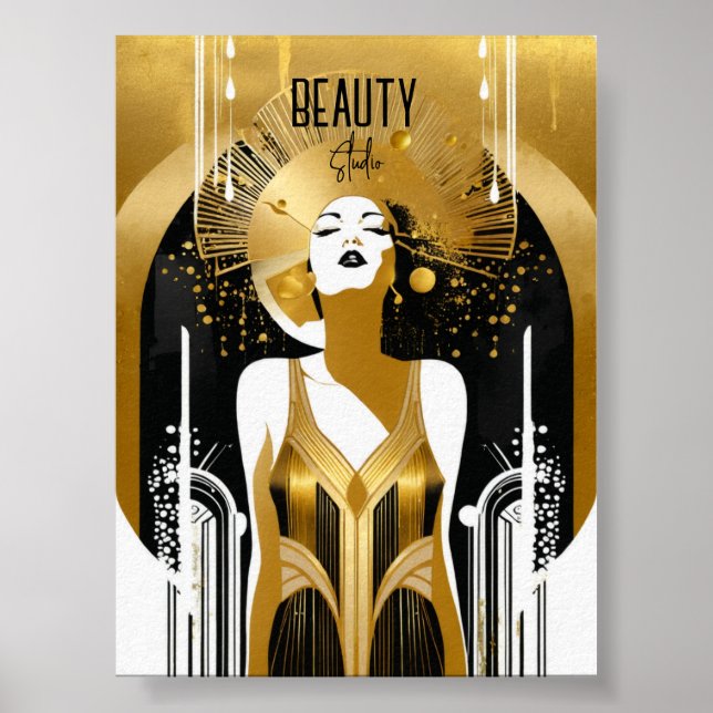 Póster Chica Art Deco (Frente)