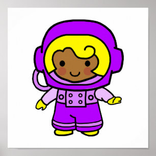 Póster Chica astronauta 1