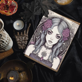 Póster Chica azul gótico Reverie