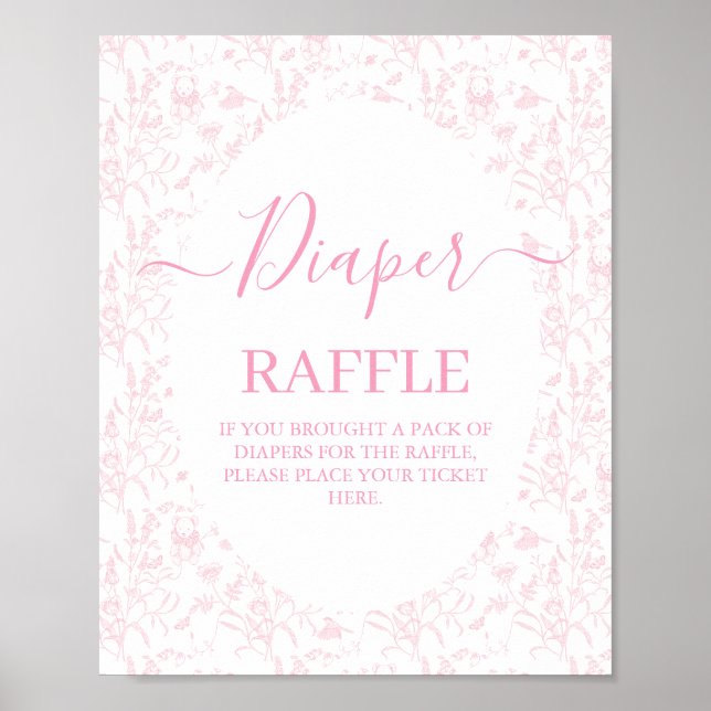 Póster Chica Baby Shower de oso de tocador rosa (Frente)