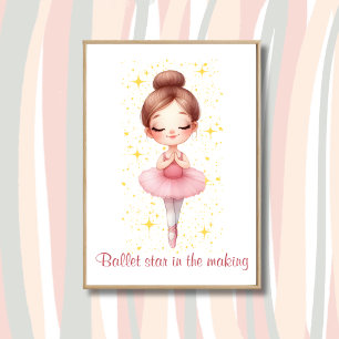 Póster Chica Ballet Star