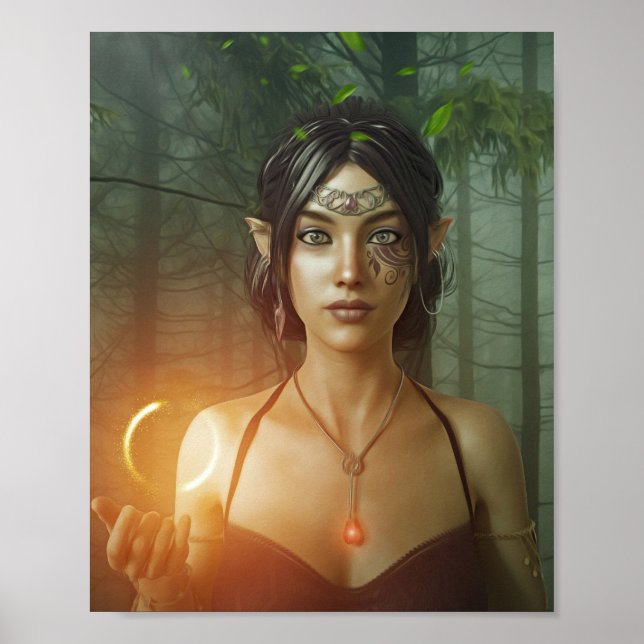 Póster CHICA bonito ELF POSTER FANTASY (Frente)