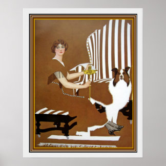 Póster "Chica con color" Deco impreso por Cole Phillips