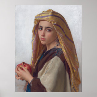 Póster Chica con el granado William-Adolphe Bouguereau