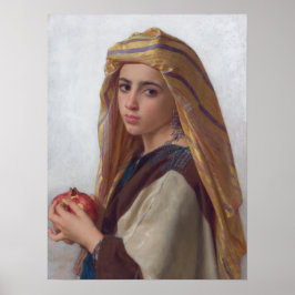 Póster Chica con granada de Bouguereau